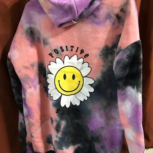 Tie dye zip up